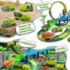 Dino Race Track Toy with Electric Climbing Car