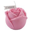 Molde de rosa de silicona rosa para hornear y hacer velas