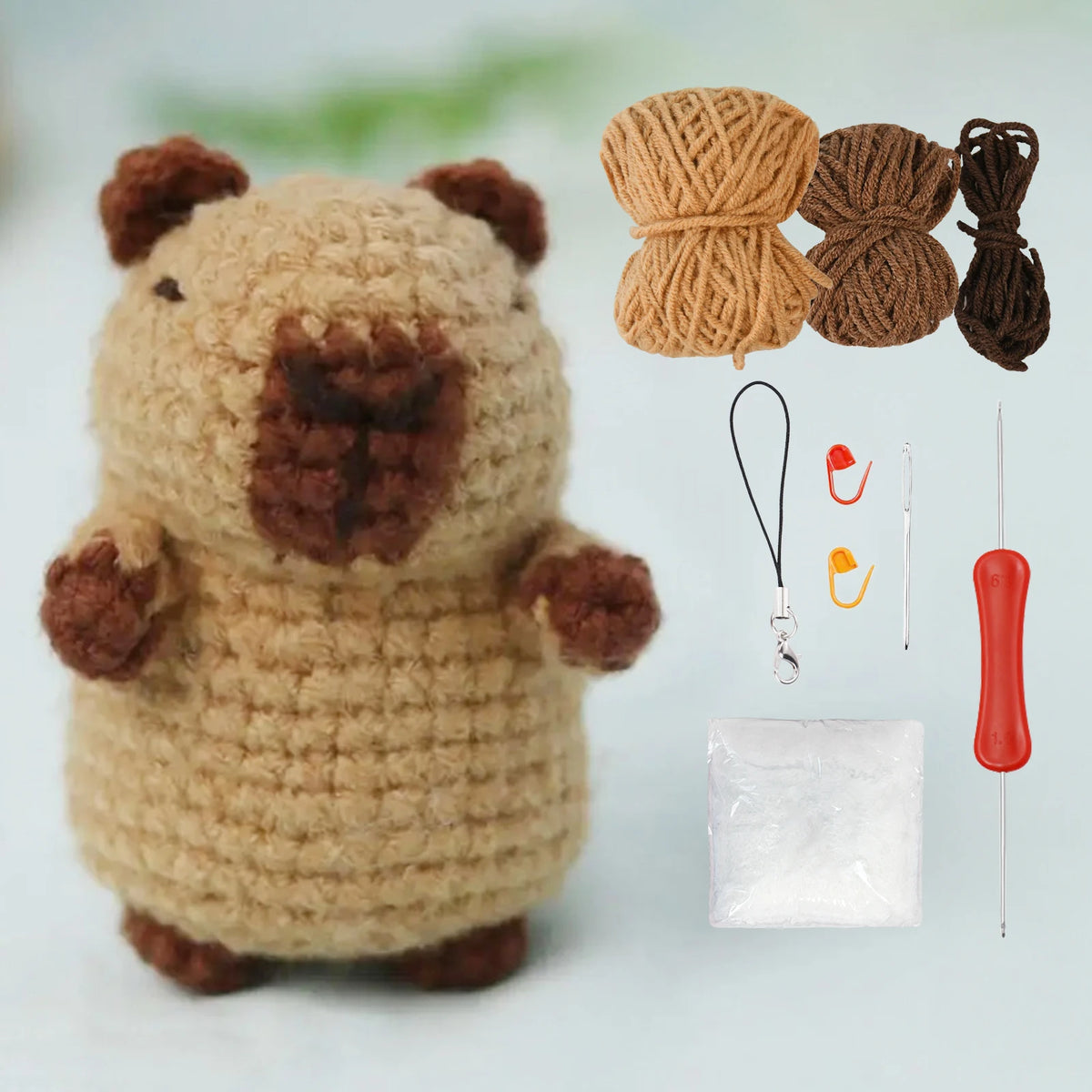 Capybara Crochet Kit for Beginners