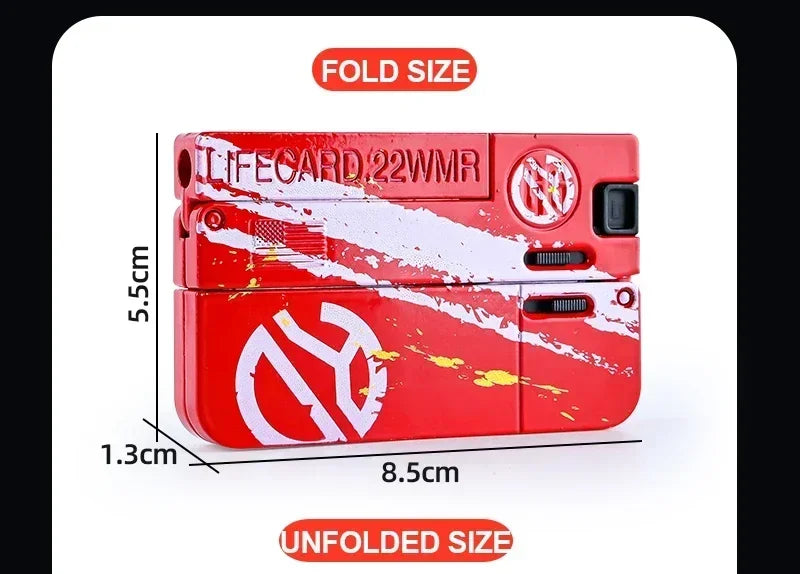 Metal Folding Gun Toy Pistol with Soft Bullets