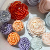 6-Piece Silicone Flower Candle Mold Set