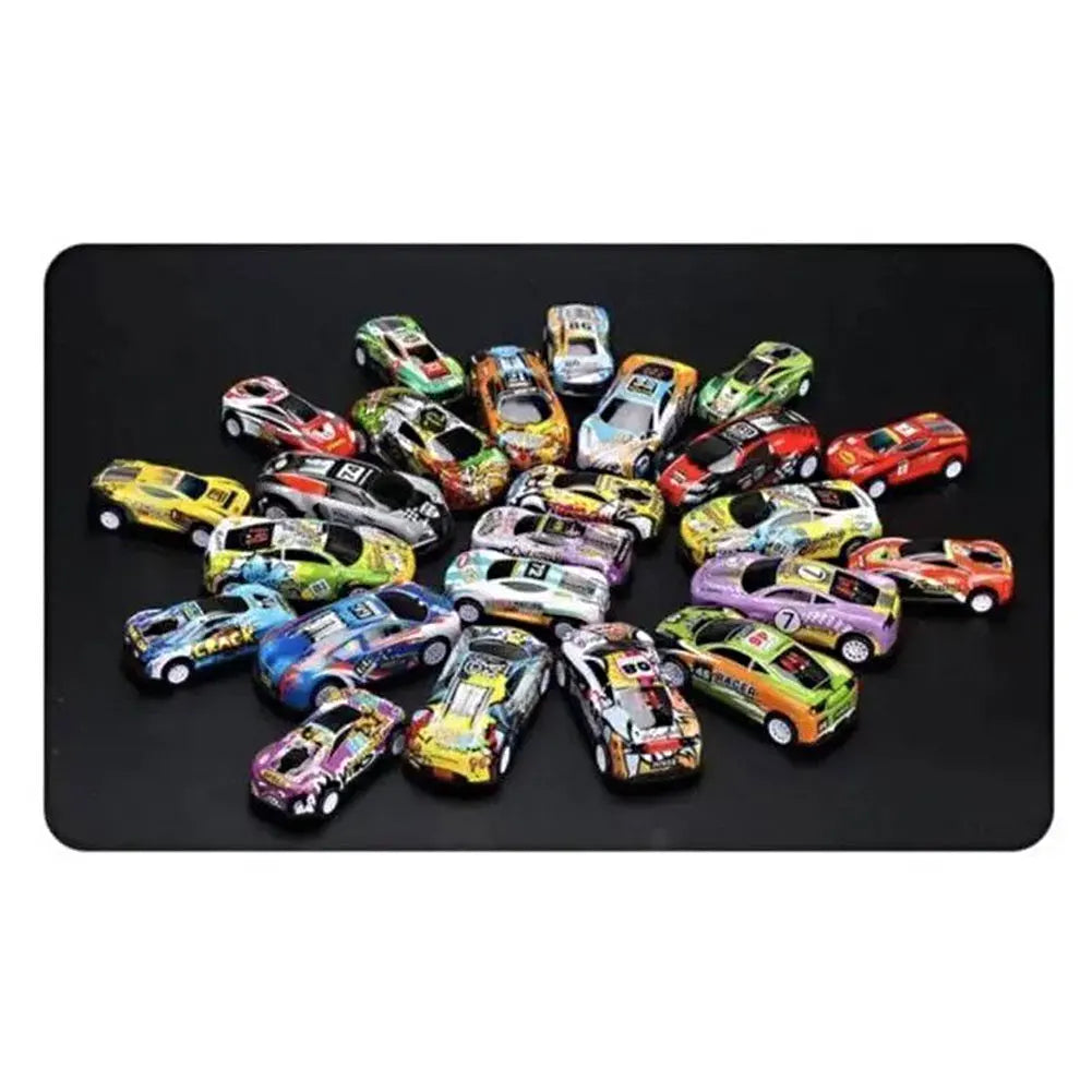 Diecast Pull-Back Car Set - Mini Vehicle Collection for Kids