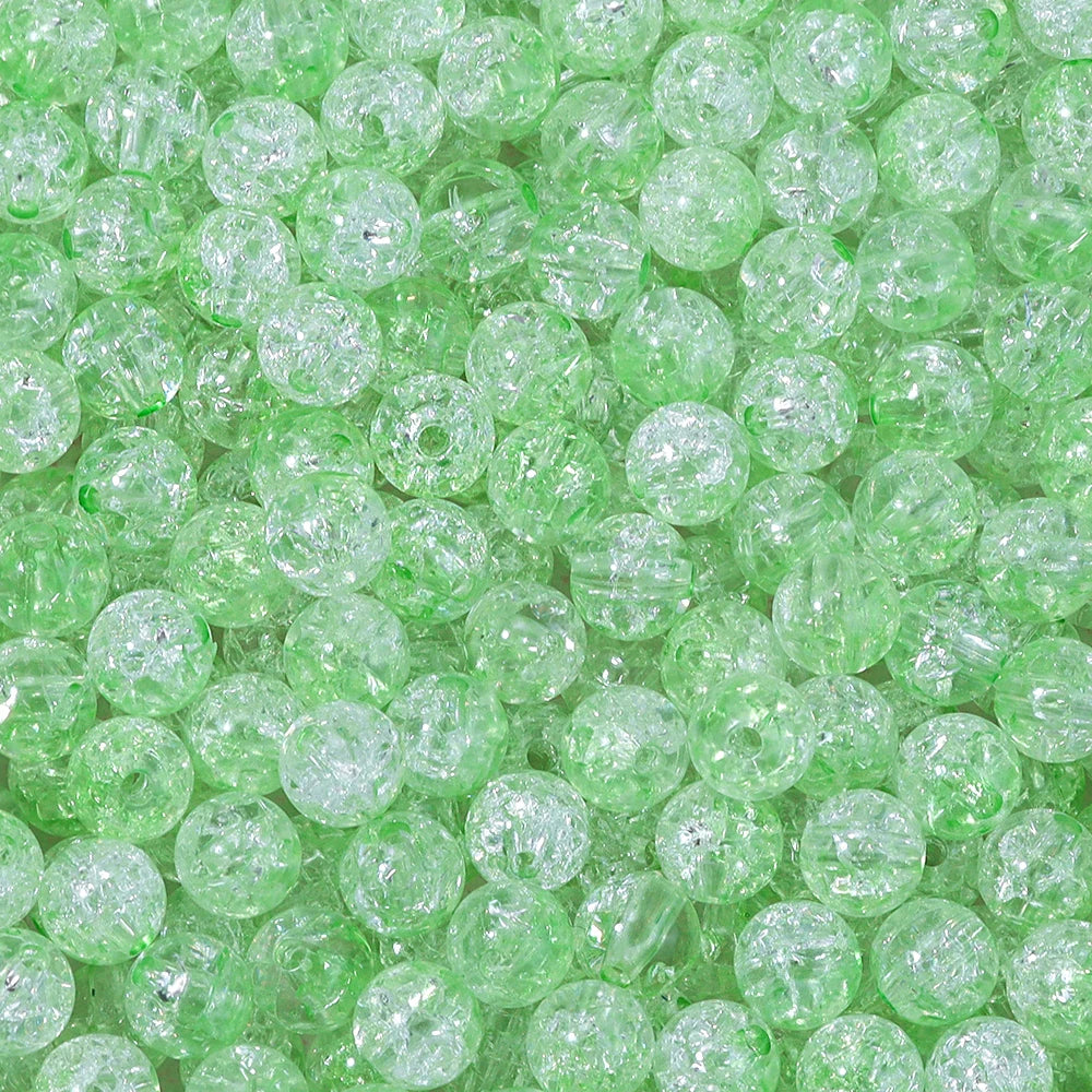 Colorful Cracked Acrylic Beads for Jewelry Making