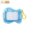 Blue mini magnetic drawing board keychain with stylus