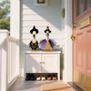Halloween Porch Goose Costume Set with Witch Hat and Cape