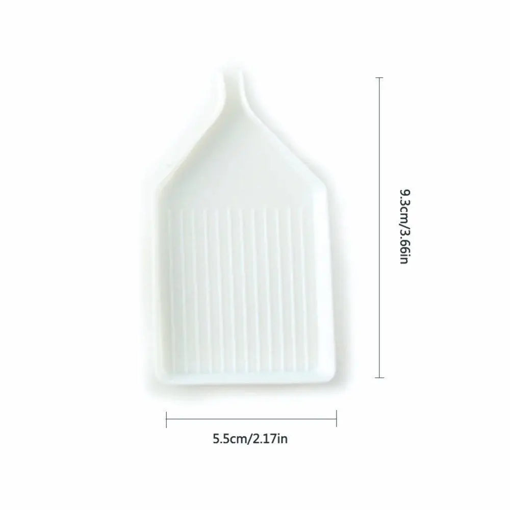 White large diamond painting tray with a pop-up plug for bead sorting