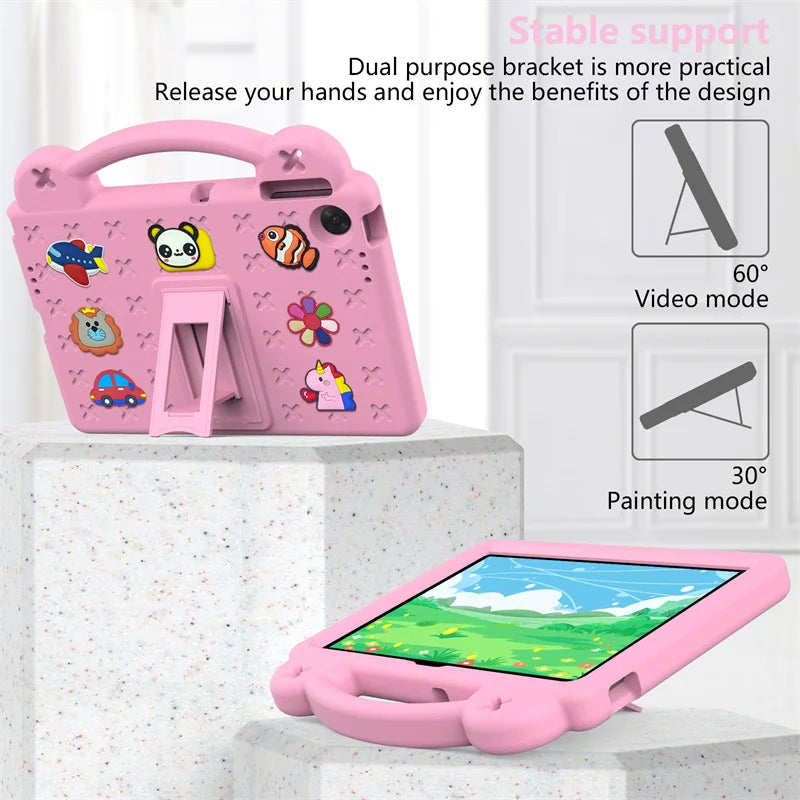 Kids Tablet Case with Foldable Kickstand for Lenovo Tab 10.1 (2025 K10 Gen 2)