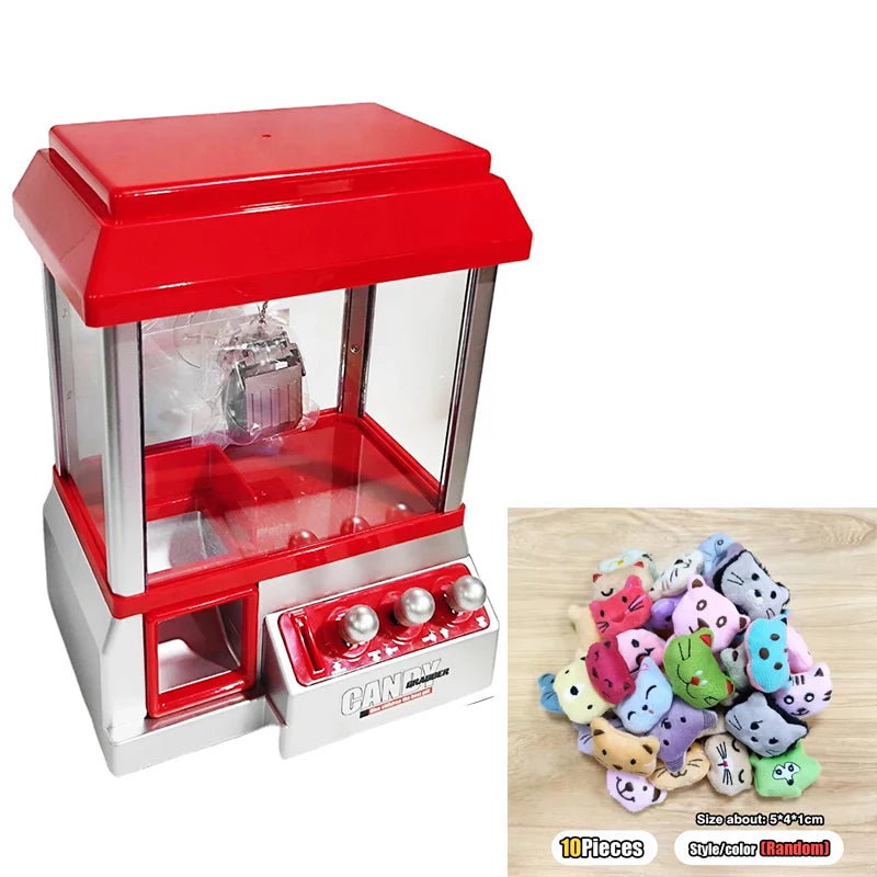 Mini Arcade Claw Machine with Lights and Music for Kids