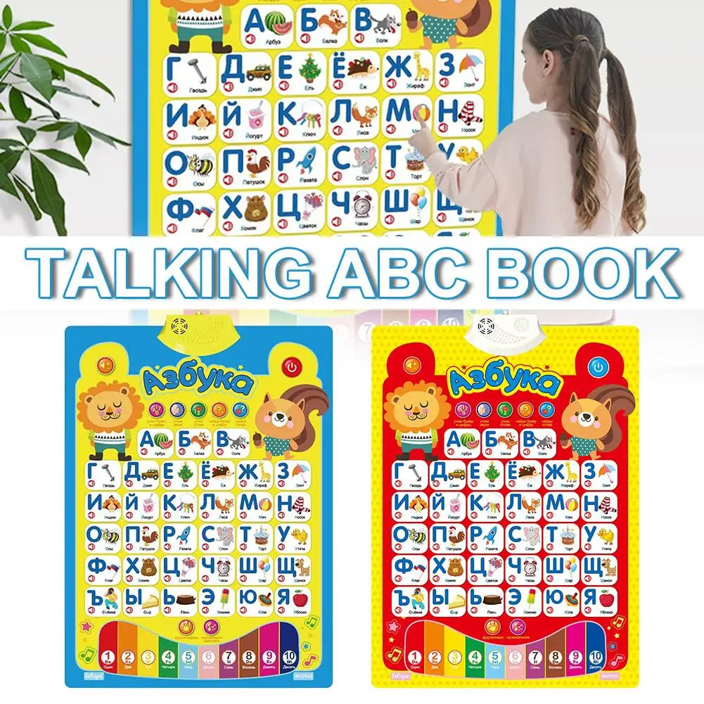 Interactive Russian Alphabet Learning Chart with Music and Quizzes