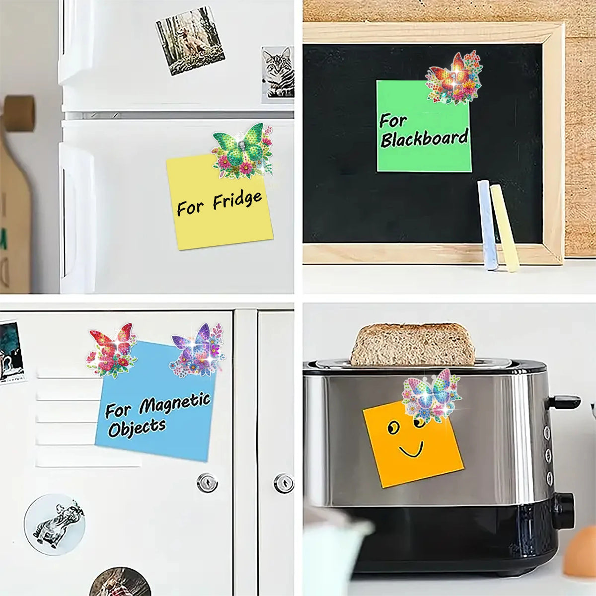 Butterfly Diamond Painting Magnets Kit – 8 Designs