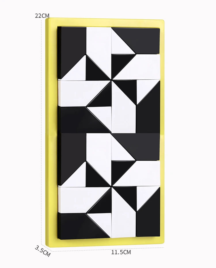 Black and White Building Block Puzzle Set for Kids
