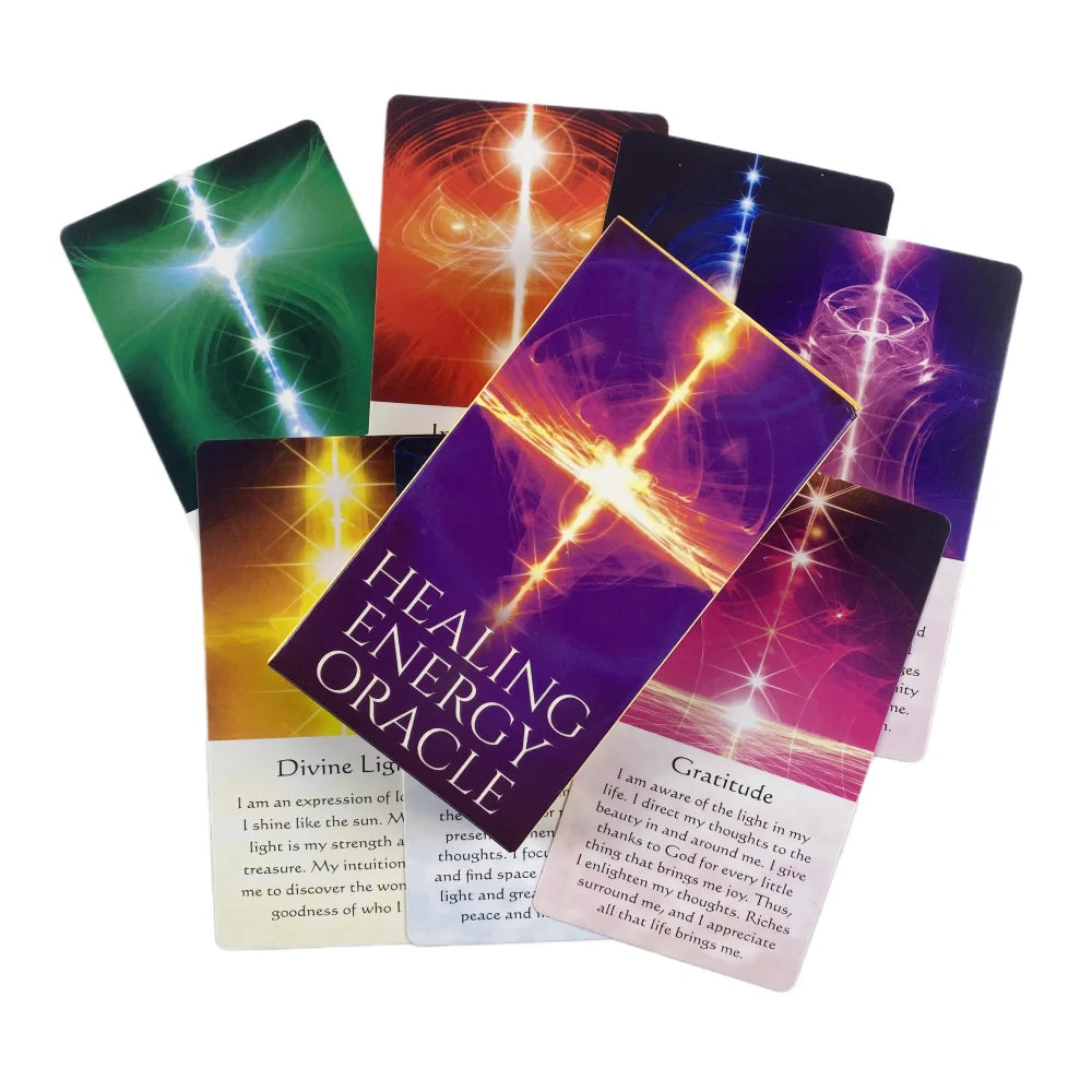 Healing Energy Oracle Cards – 54-Card English Divination Deck