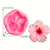 Hibiscus Flower Silicone Mold Set for Cake, Chocolate, Candle & Resin Crafting
