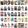 A collection of K-ON! anime stickers featuring cute guitar girls in various poses and outfits.