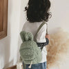Cute Bunny Ear Plush Backpack for Toddlers – Soft Fleece Daypack