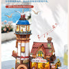 Wooden Island Pizza Shop DIY Assembly Model Kit