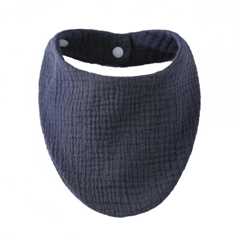 Organic Cotton Muslin Baby Bib with Bandana Style
