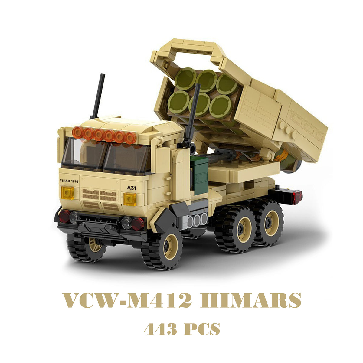 Military Hummer Tank Building Blocks Set