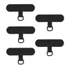 Three black detachable phone lanyard straps or anti-lost handsfree holders shown individually.