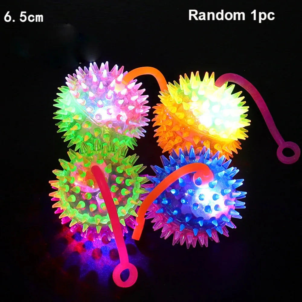 LED Glowing Bouncy Ball for Kids – Colorful Light-Up Jumping Ball Toy