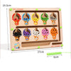 Magnetic Color Sorting Maze Board – Montessori Wooden Toy for Counting & Fine Motor Skills