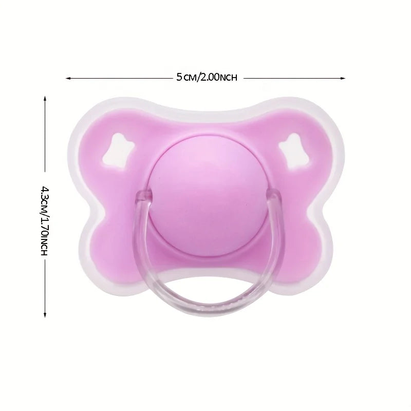 Silicone Baby Pacifier with Flower Design and Protective Cover