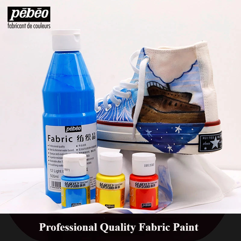 Permanent Fabric Paint for Clothes, T-Shirts & Canvas