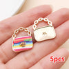 Colorful Enamel Handbag Charms for Jewelry Making