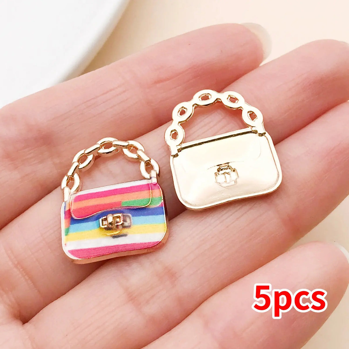 Colorful Enamel Handbag Charms for Jewelry Making