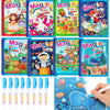 A collection of colorful magic books featuring dinosaur and animal themes for kids