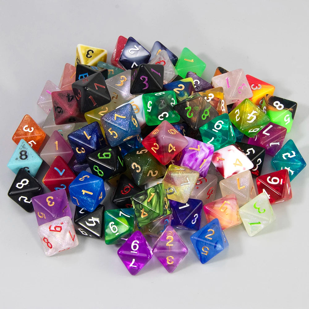 Polyhedral Resin Dice Set (10-Piece) for D&D and RPG