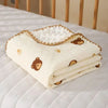 Baby Bear Print Cotton Gauze Swaddle Blanket