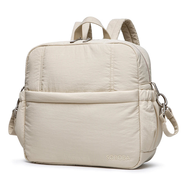 Large Capacity Diaper Backpack with Multiple Pockets