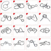 Metal Chinese Ring Puzzle Set – Brain Teaser IQ Game