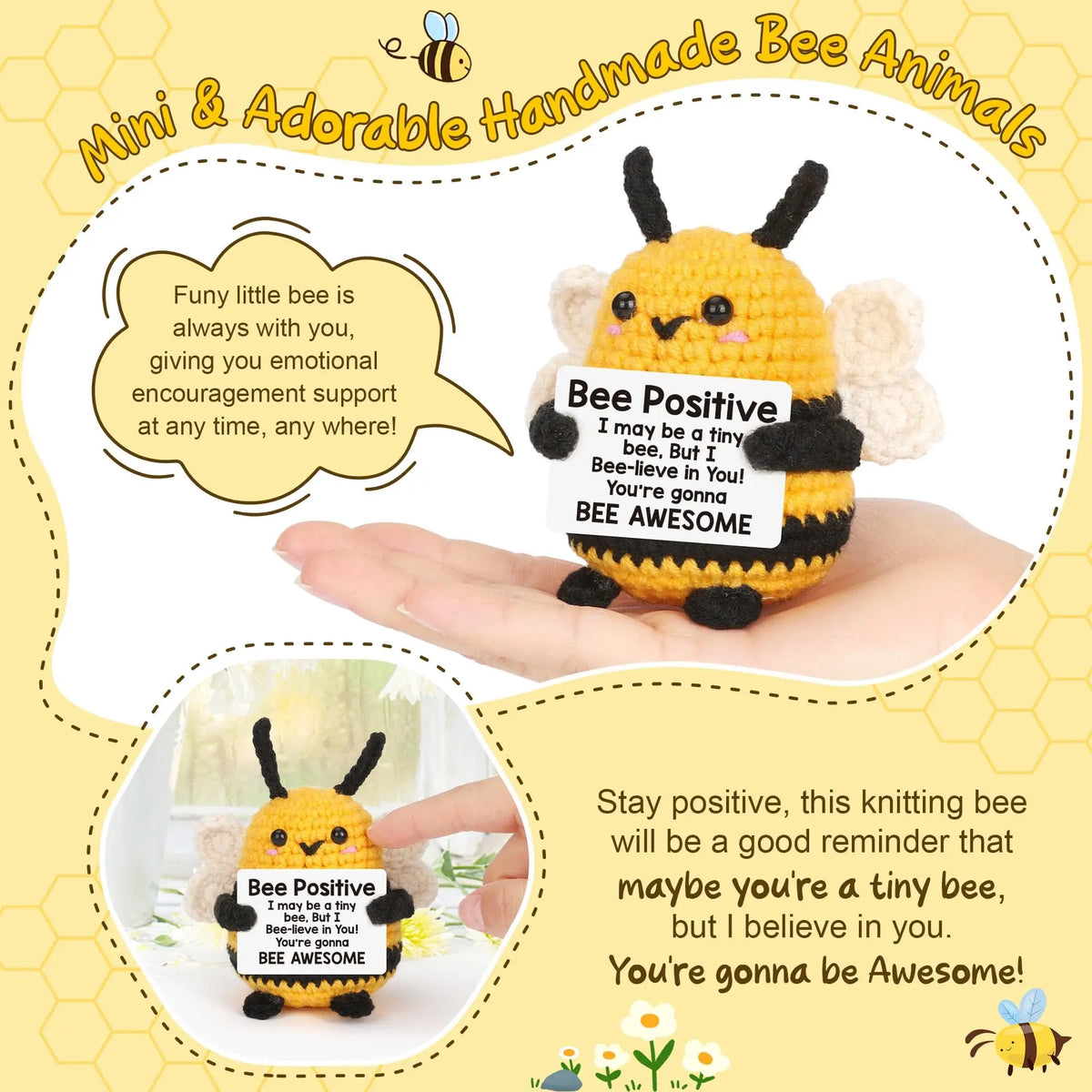 Positive Energy Crochet Animal Gift