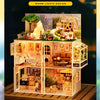 DIY Wooden Miniature Dollhouse Coffee Shop Kit