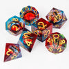 Eye Dice Set – 7-Piece Resin Polyhedral Dice for Horror RPG Games