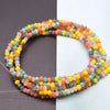 Mixed-Color Rondelle Glass Beads for Jewelry Making