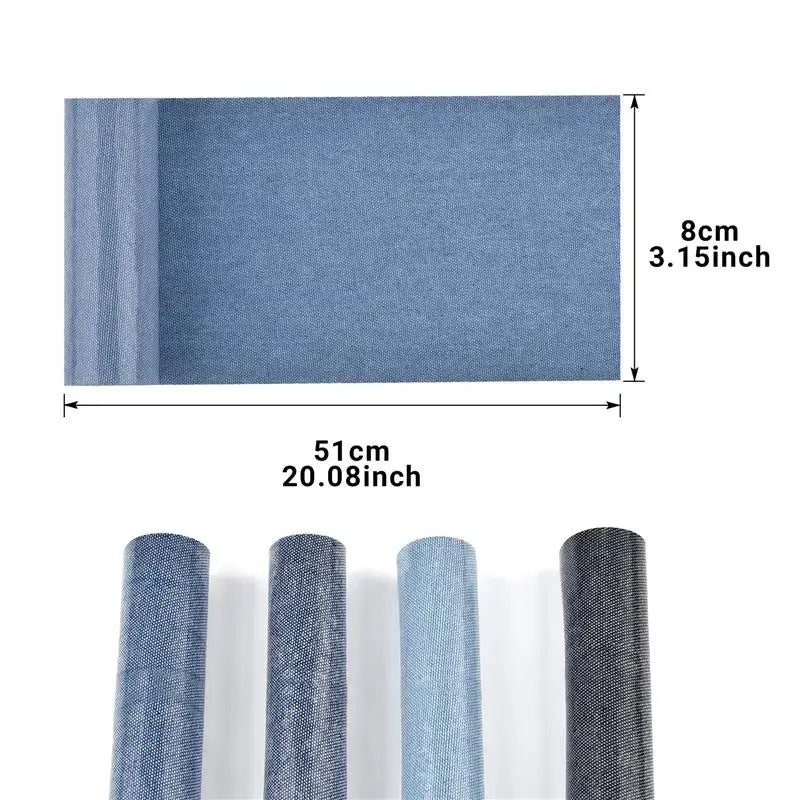 Denim Iron-On Repair Patches (8x51cm)