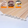 Stack of premium basswood craft sheets showing various thicknesses for DIY models and carving projects.