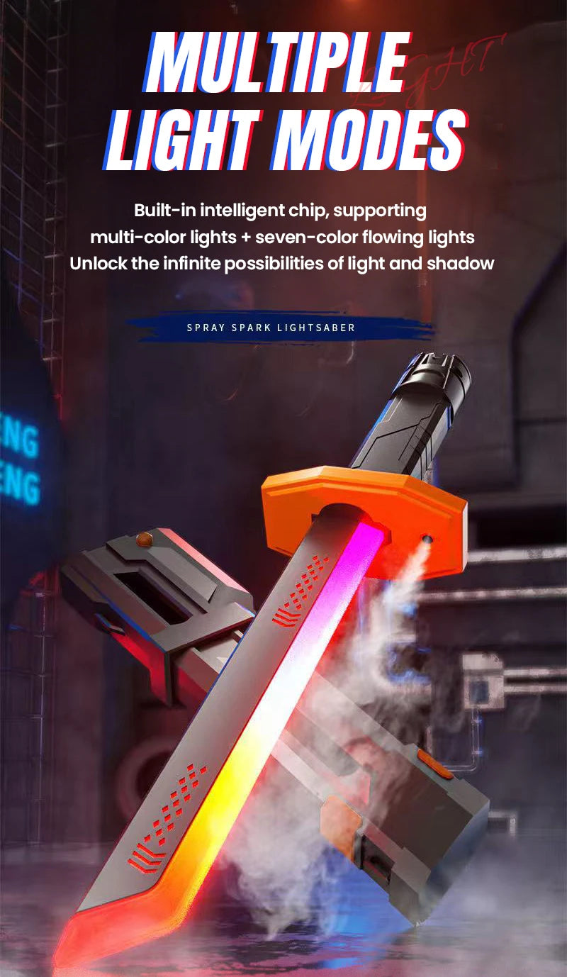 Glow Sword with Mist Effects for Cosplay and Parties