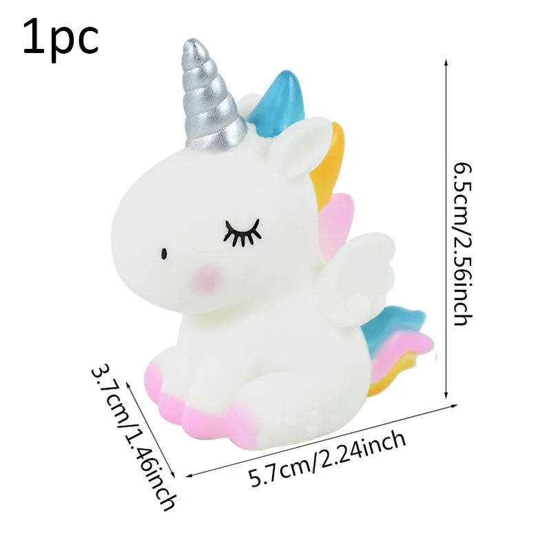 Unicorn Party Activity Kit with Bracelets, Rings, Tattoos, Stickers, and Puzzle