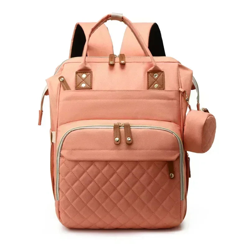 Large Waterproof Diaper Bag Backpack with Insulated Bottle Pocket