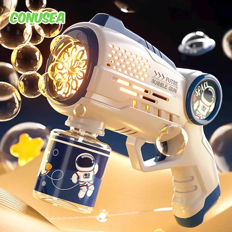 Automatic Astronaut Bubble Gun with LED Lights