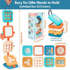 Sensory Folding Activity Cube for Toddlers – Montessori Busy Board Toy