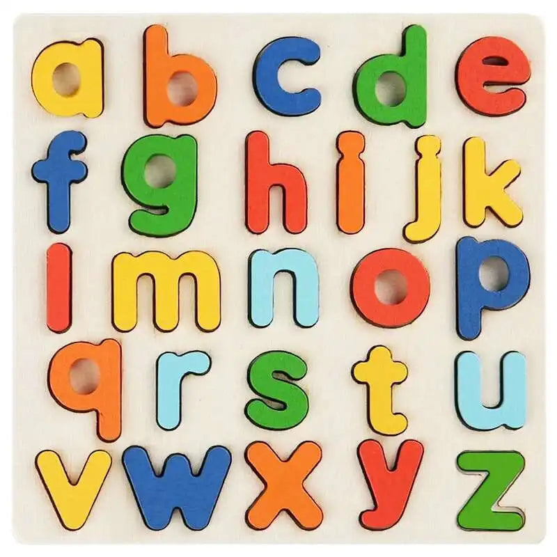 Wooden Montessori Number Puzzle & Sorting Toy
