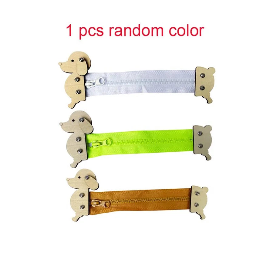 Montessori Wooden Busy Board Parts DIY Sensory Activity Set
