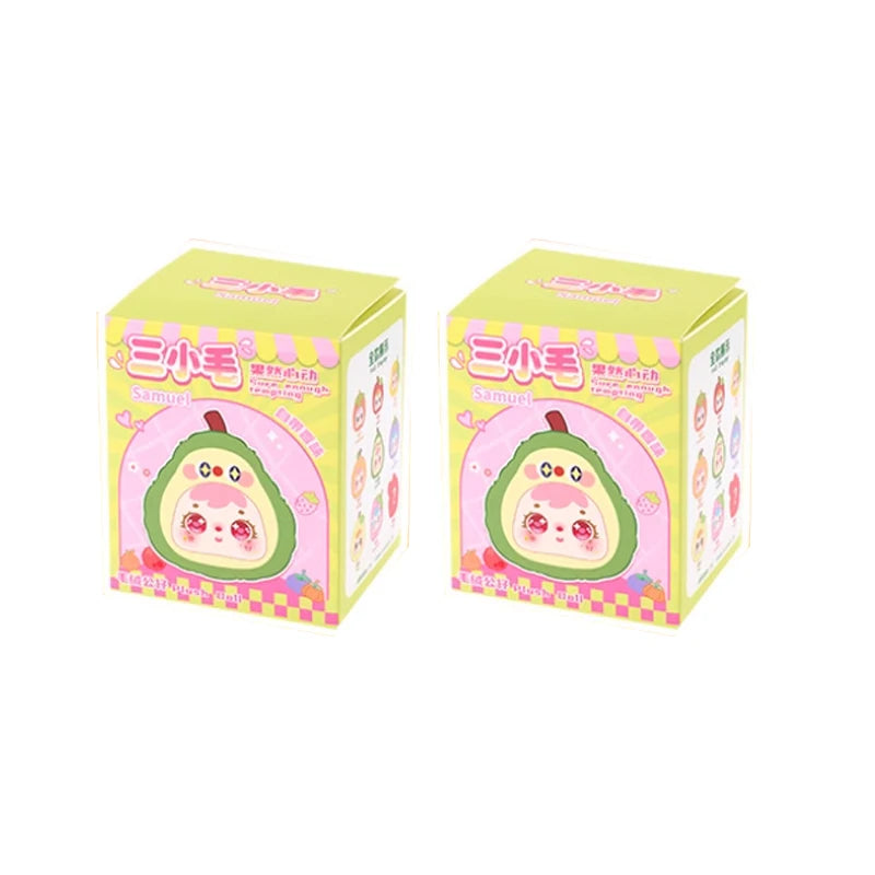 Samuel Heartbeat Plush Fruit Style Keychain Blind Box