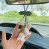 Handmade Crochet Bluebell Flower Car Pendant