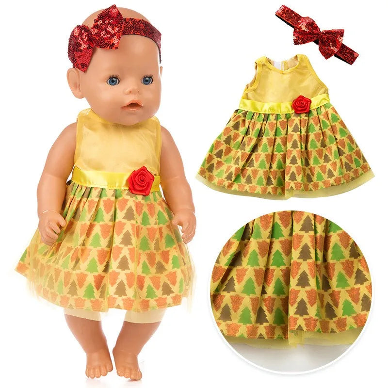 Doll Outfit Set with Hat for 17-43 cm Baby Dolls